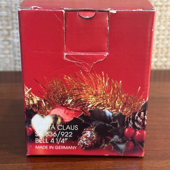 🎄VTG 1990s Mikasa Santa Claus Crystal Bell - Picture 7 of 8